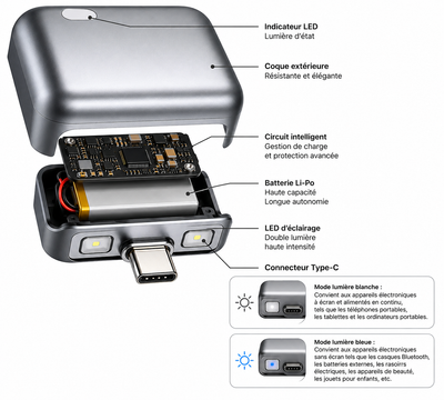 VoltGuard – Chargeur USB Arrêt Automatique IA